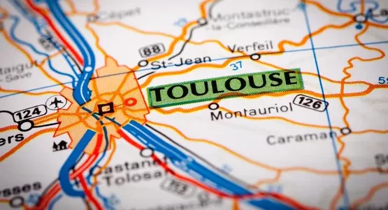 Véhicule Centrale VTC Toulouse pour un trajet en Occitanie
